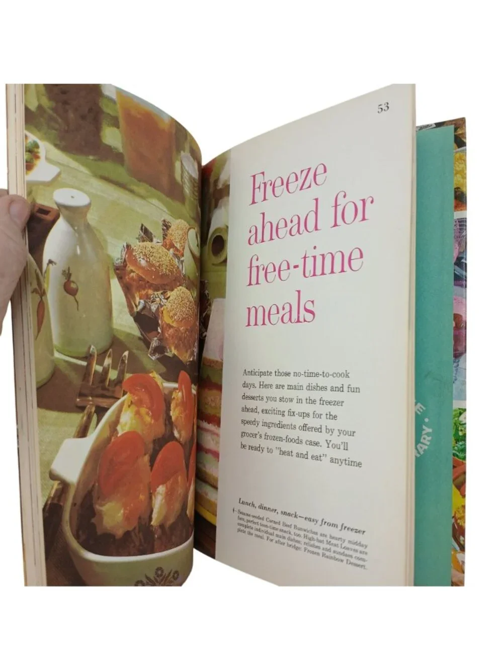 Better Homes & Gardens Meals In Minutes Cookbook 1963 Creative Cooking #H5